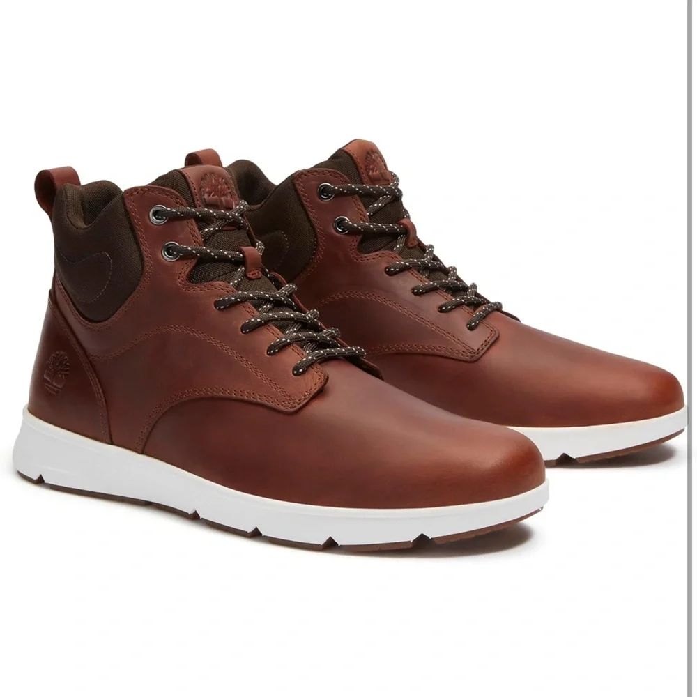 Timberland Men's Premium Leather Tan Boots - Picture 1 of 12
